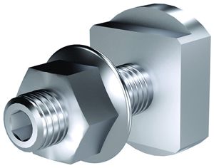 Vis de raccordement Flury PA 30  M8×35mm pour profilé d'équipotentialité