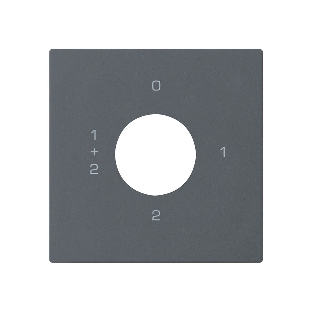 Kit frontale per interruttore a chiave S1 60×60mm kallysto 0-1-1+2-2 antracite