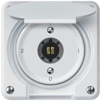 Interruttore a chiave robusto commutatore 16A 250V 86×86mm bianco