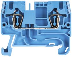 Morsetto passaggio componibile WKFN 0.13…4mm² 24A 800V 2×molla 1 pi.35mm blc