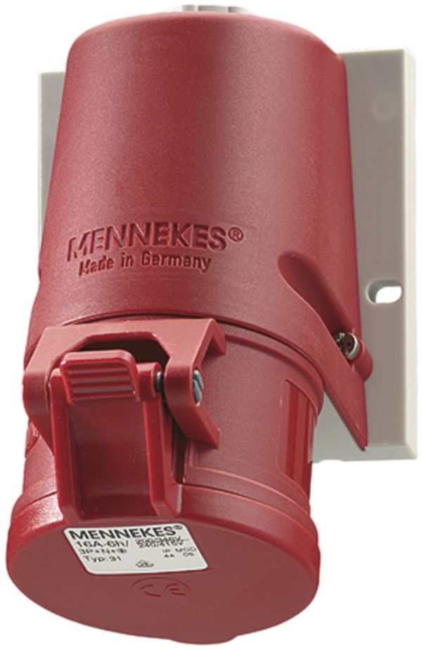 AP-Steckdose CEE Mennekes 3LNPE 16A rot