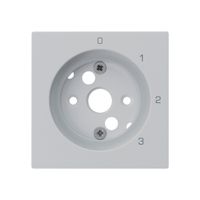 Plaque frontale kallysto pour interrupteur rotatif S5 gris clair