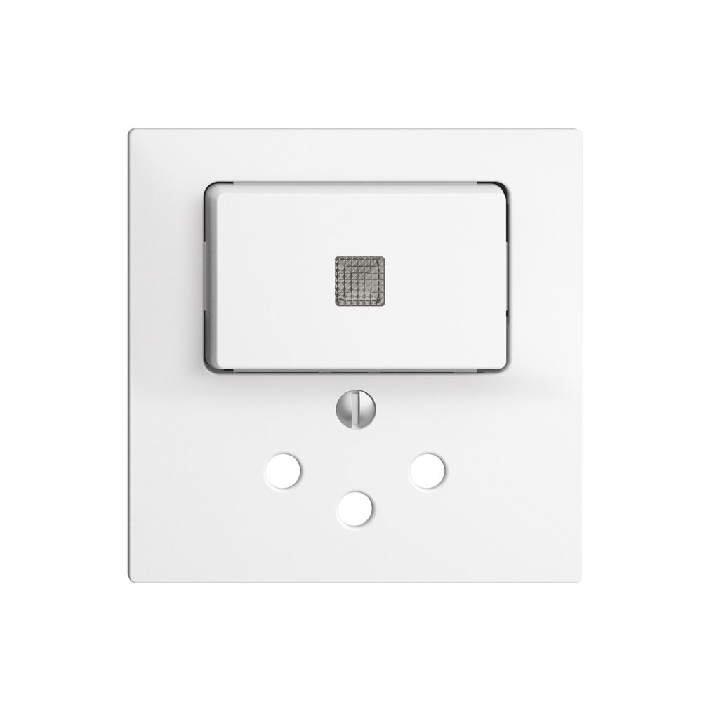 Kit frontale EDIZIOdue bianco 60×60mm T12 con lente, prot.bamb.