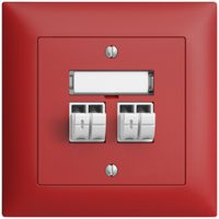 UP-Audiodose Push Type EDIZIOdue FMI, 2×, Beschriftungsset, berry