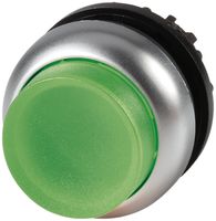 Leucht-Drucktaste ETN RMQ hoch grün, tastend, Ring verchromt