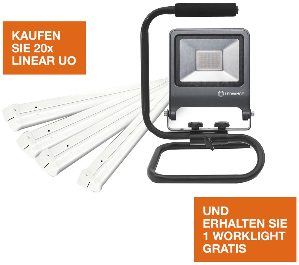 Aktion 20×Lichtleiste LN UO 941300230, 1×Strahler WORKLIGHT S 941500920