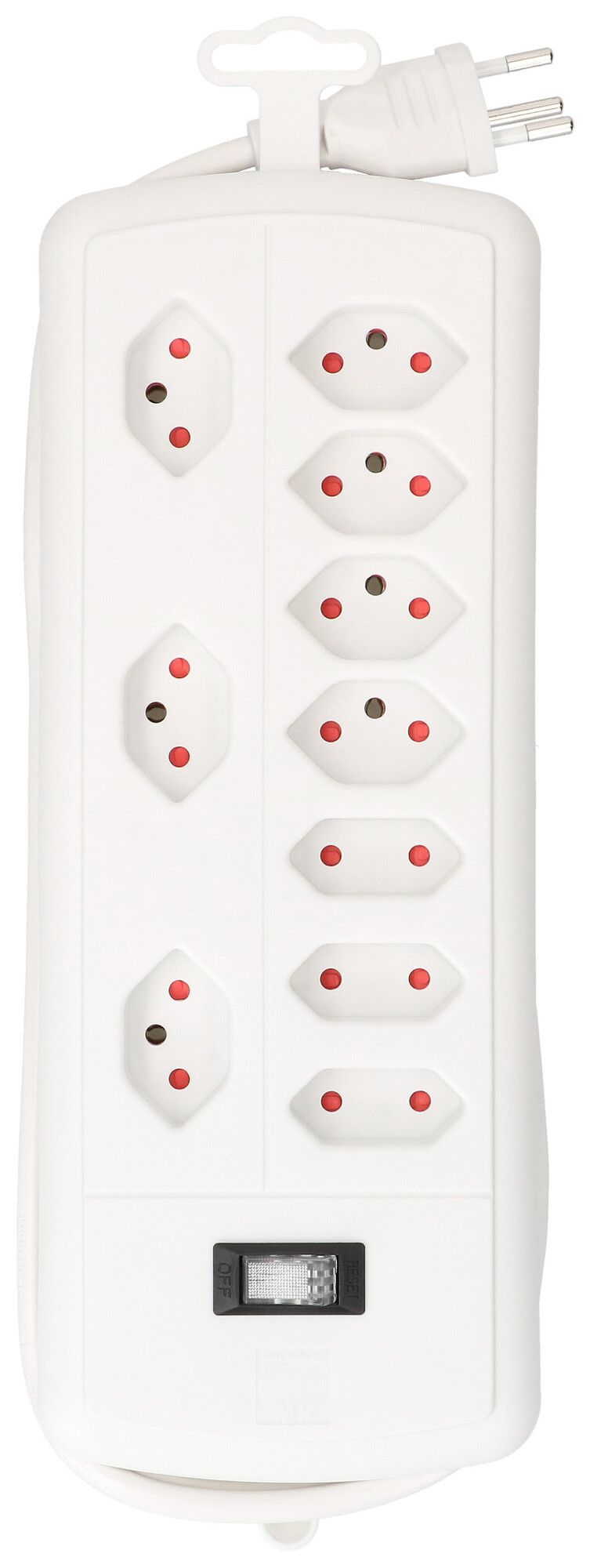 Steckdosenleiste MH SPLIT 10A I/O 7×T13 1.5m ws