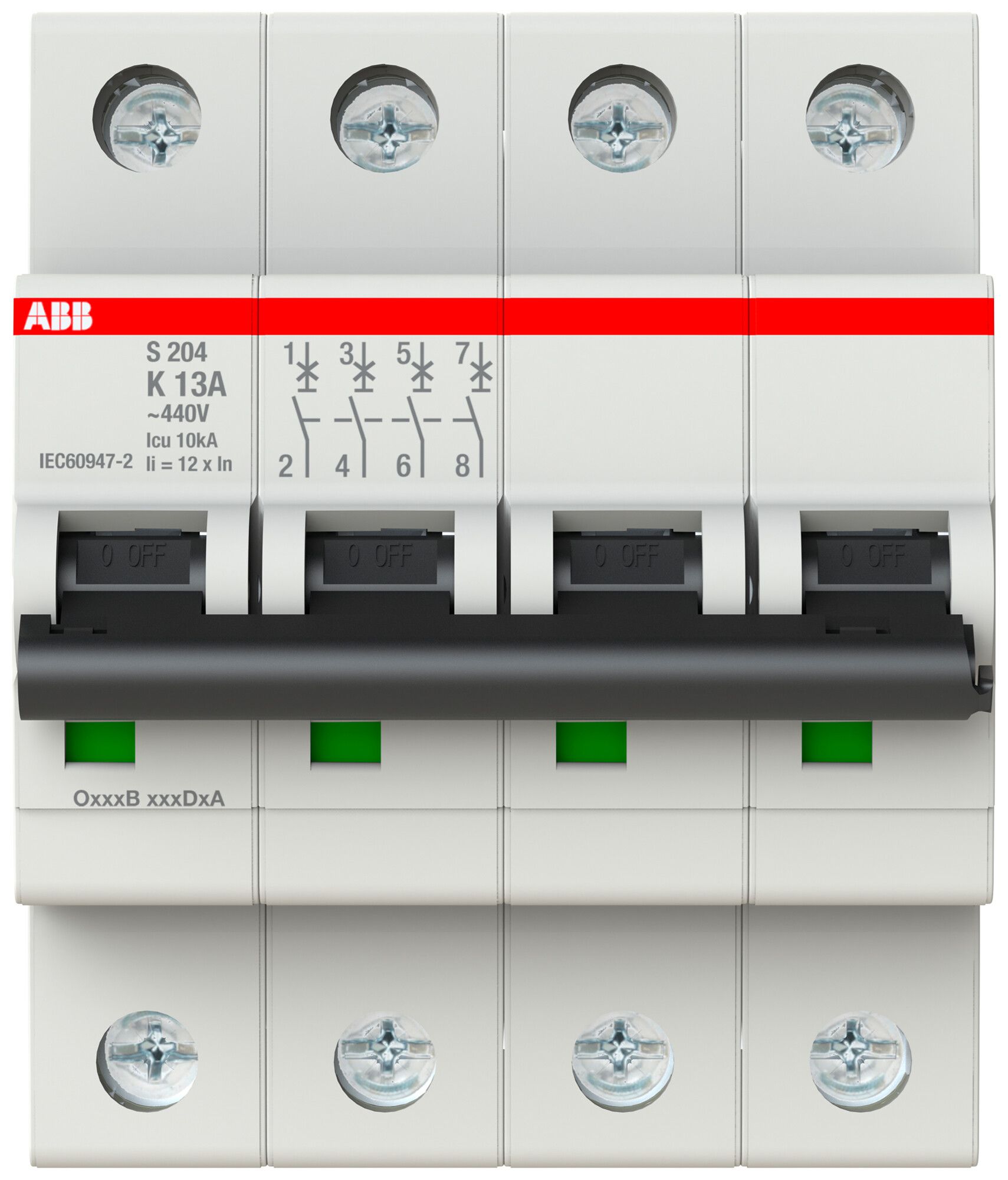 Leitungsschutzschalter ABB S204-K13 13A 6kA