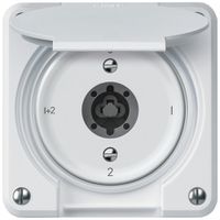 UP-Schlüsselschalter robusto Serienschalter 16A 250V 86×86mm weiss