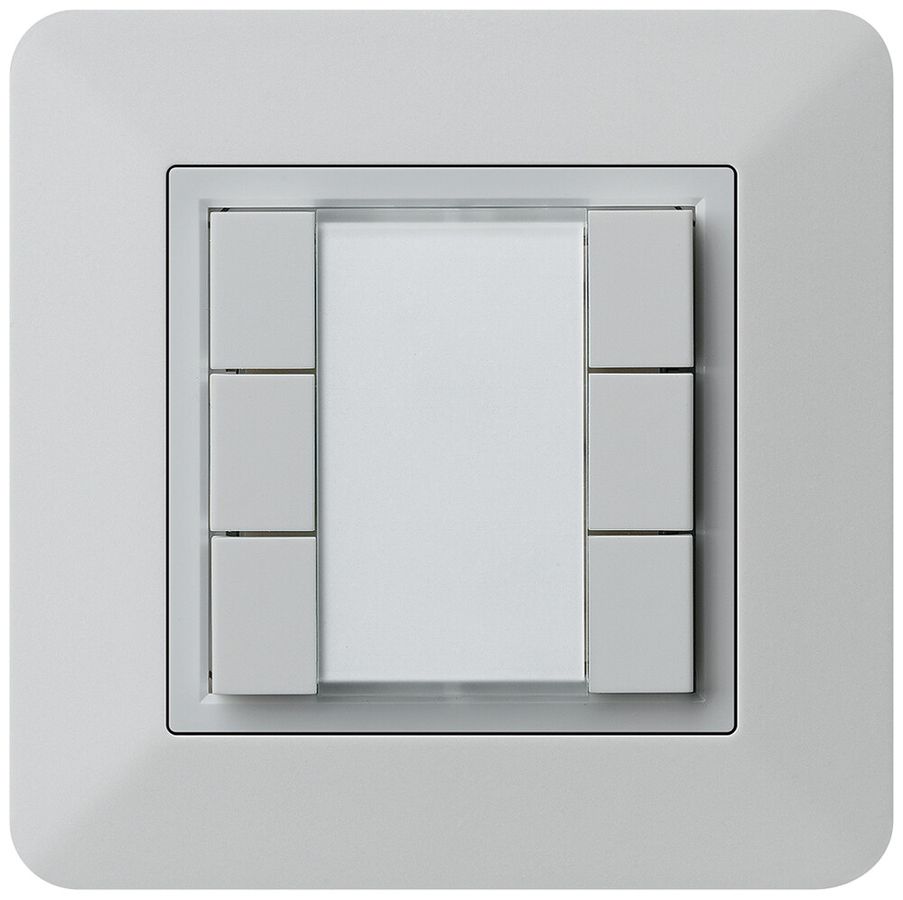 UP-Multifunktionstaster kallysto.trend KNX RF 6-fach hellgrau