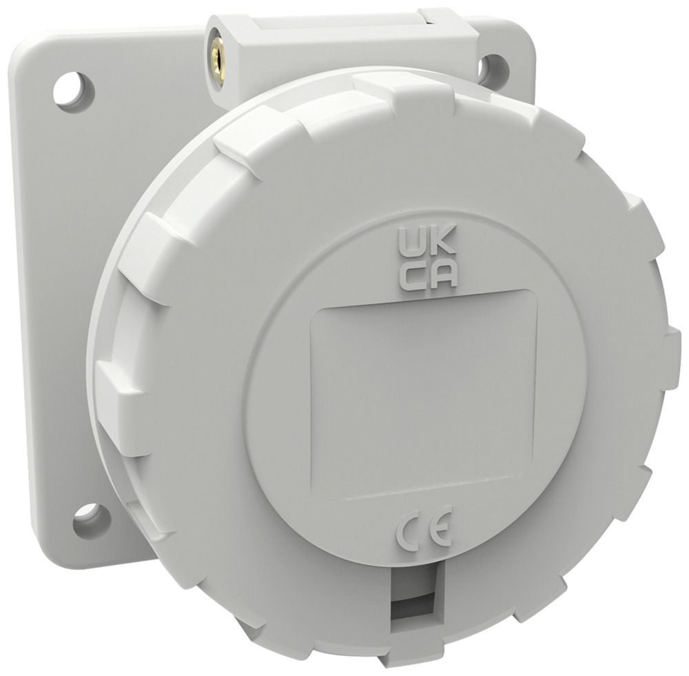 EB-Steckdose Bals CEE Q-C TE 32A 5P >50V 1h IP67 Ni 75×75mm