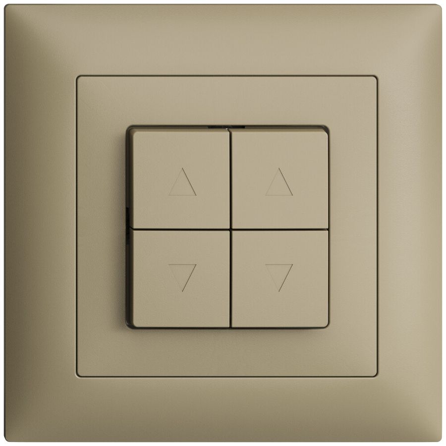 UP-Frontset EDIZIOdue FMI sand für Storentaster/-schalter