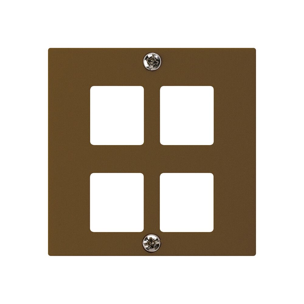 Placca frontale HMS kallysto per 4 moduli marrone