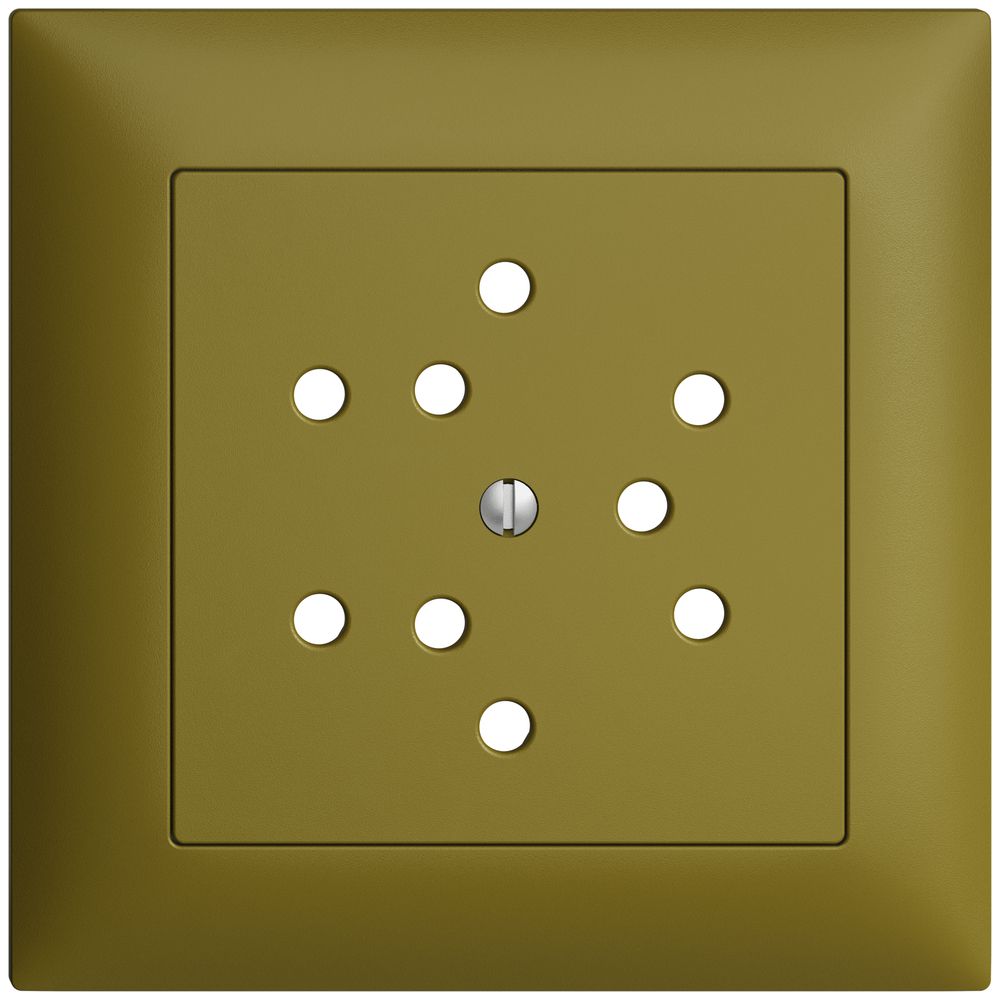 Kit frontal EDIZIOdue olive 88×88mm 3×T12