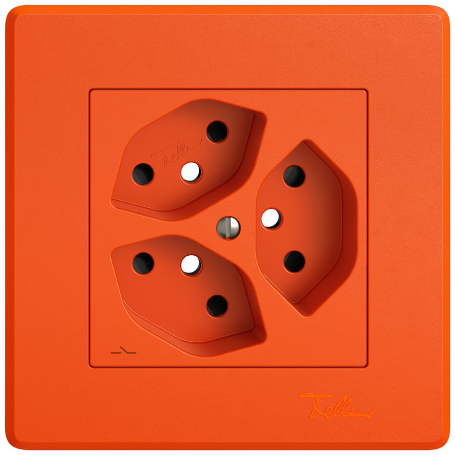 Kit di montaggio INC EDIZIO.liv SNAPFIX® per presa 3×T13 separata shutter ar