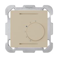 UP-Raumthermostat kallysto beige ohne Schalter mit Befestigungsplatte