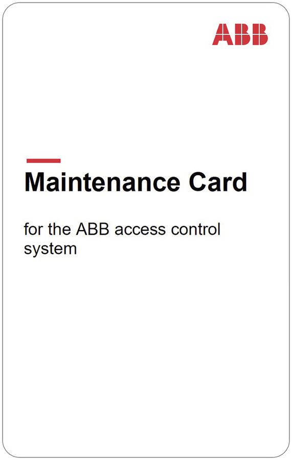 Scheda transponder ABB-AccessControl "Maintenance Card"
