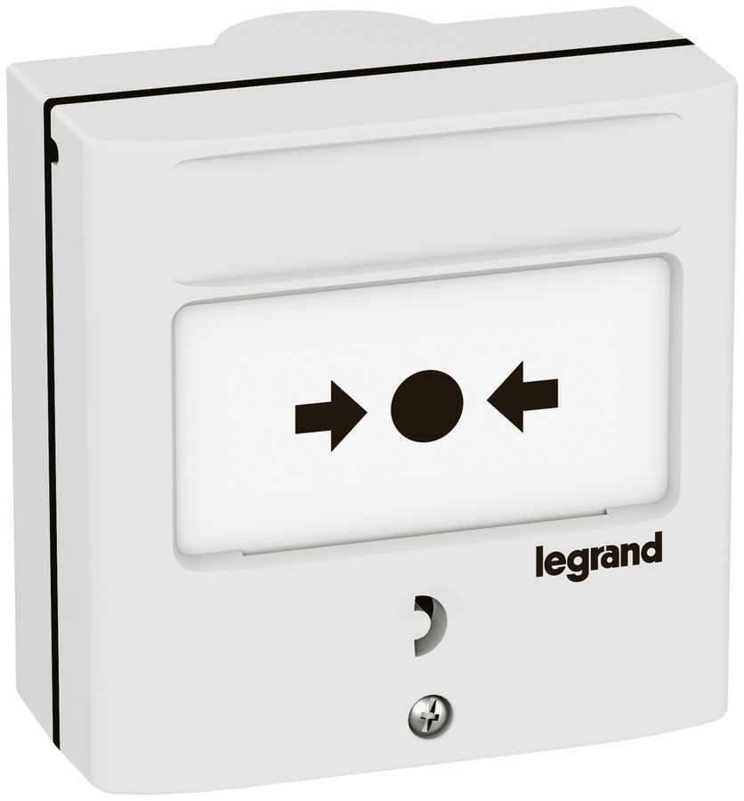 AP-Alarmtaster Legrand 1L S+Ö weiss