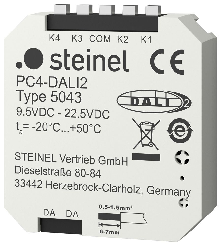 UP-Tasterschnittstelle Steinel PC4-DALI2 IP20 Kunststoff weiss
