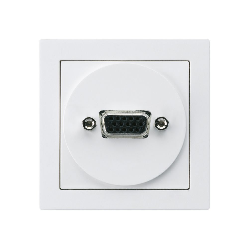 Anschlussdose kallysto A VGA weiss mit Schraubanschluss