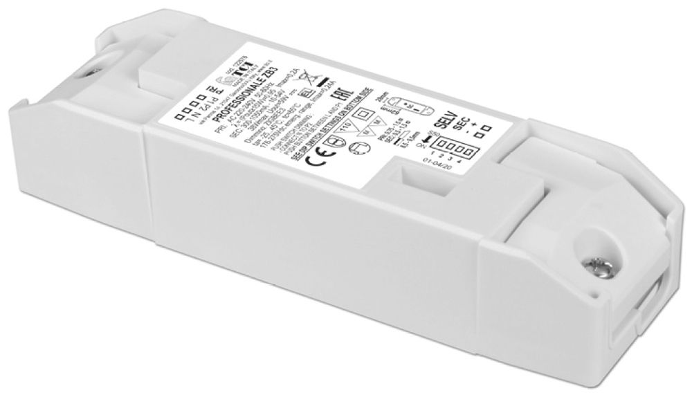 Convertitore LED DOTLUX IP20 3…38W 10…54V 300…1050mA DIM