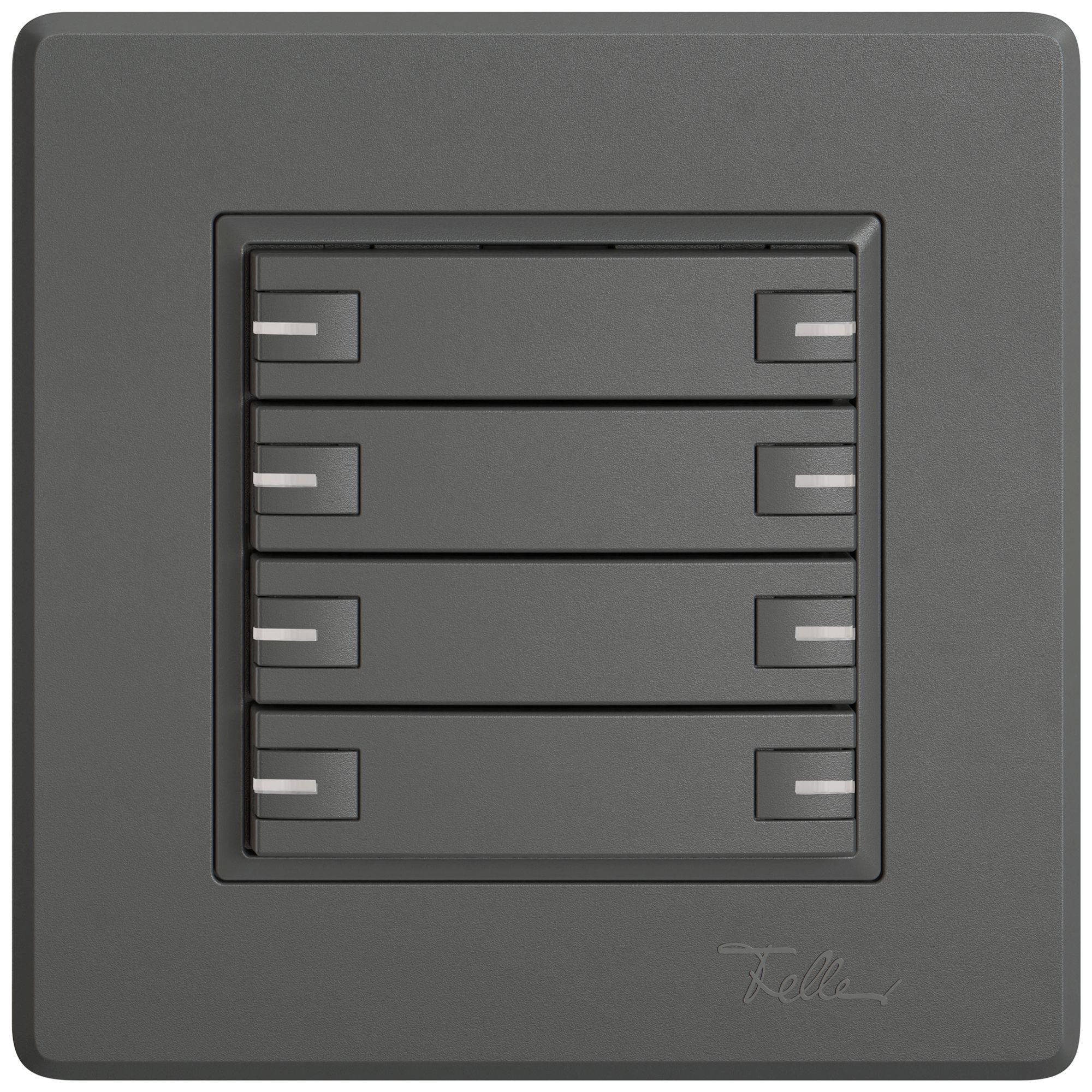 Poussoir KNX RGB ENC EDIZIO.liv SNAPFIX® capteur temp.RGB-LED 8× comm.1T grf