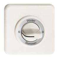 Kit front. 0-Winter-0-Sommer per interr.rotativo bianco