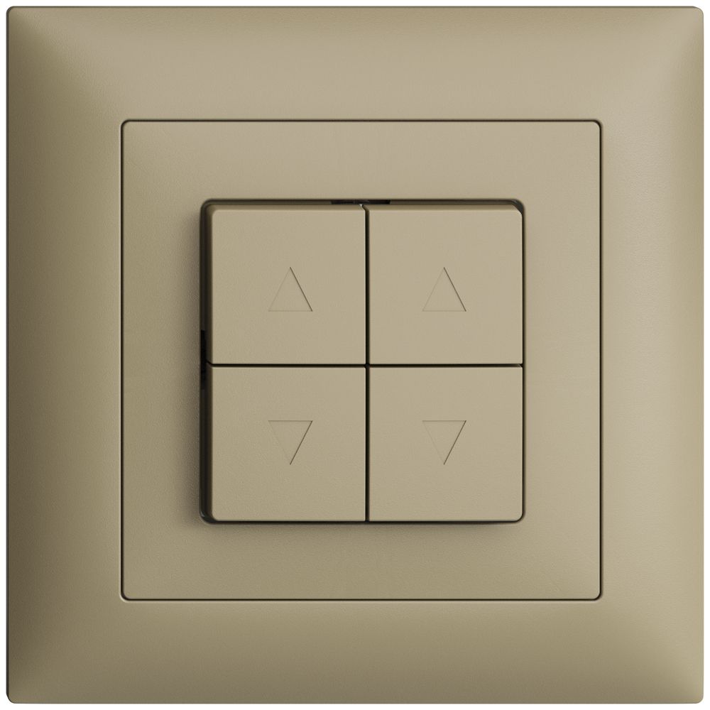 UP-Storenschalter EDIZIOdue FMI sand 2-Kanäle