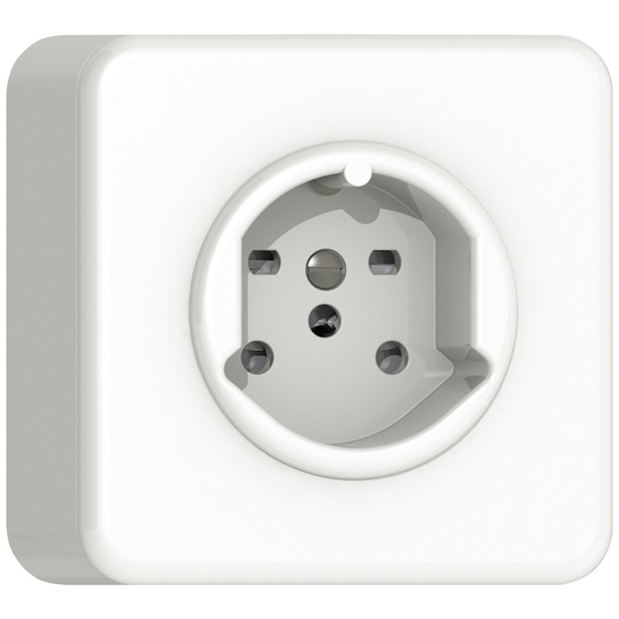 AP-Steckdose CLASSIC T15 weiss