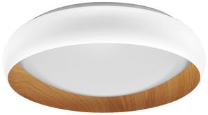 LED-Deckenleuchte LEDVANCE Orbis Livia 24W 1200lm 830 Ø430×115mm weiss/Holz