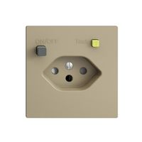 UP-Steckdose EDIZIOdue T13 FI 30mA F, shutter, sand
