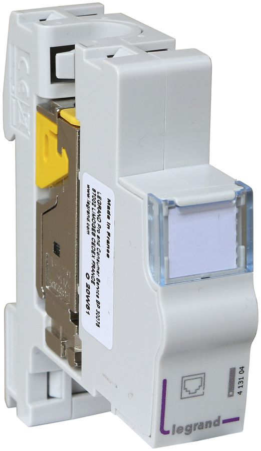 REG-Anschlussmodul RJ45 CAT6A STP Legrand mit Stecker RJ45 Kat.6A