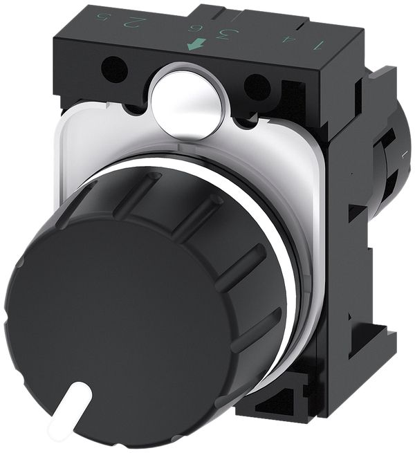 Potentiometer Siemens SIRIUS ACT mit Halter 4.7kΩ schwarz Kunststoff