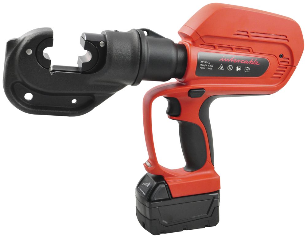 Outil de sertissage électro-hydraulique à accu Intercable AP130-C2, 400mm²