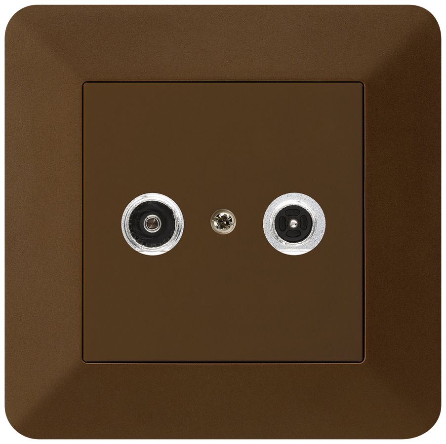 Prise antenne ENC kallysto.trend R/TV 19dB 2GHz brun