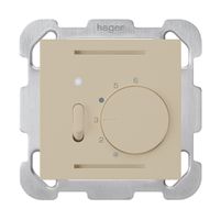 UP-Raumthermostat kallysto beige mit Schalter mit Befestigungsplatte
