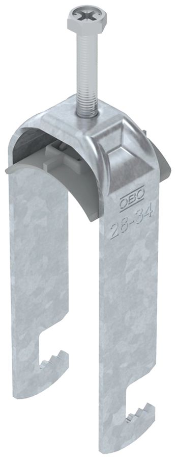 Fixation rapide BET 2056 pied à F mat.synthétique 28…34mm 2×câble acier Zn-ch-im