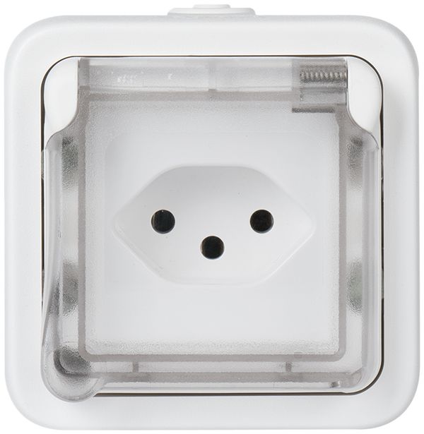 AP-Steckdose PLEXO Typ 13 weiss