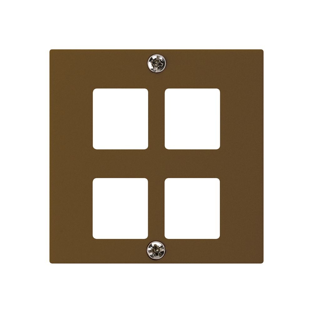 Kit frontale INC HMS kallysto A per 4 moduli marrone