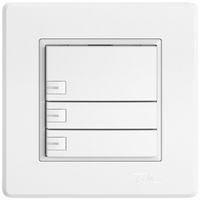 UP-Universaltaster EDIZIO.liv UNI SNAPFIX® m.LED RGB 3× 1-Tbed.ws