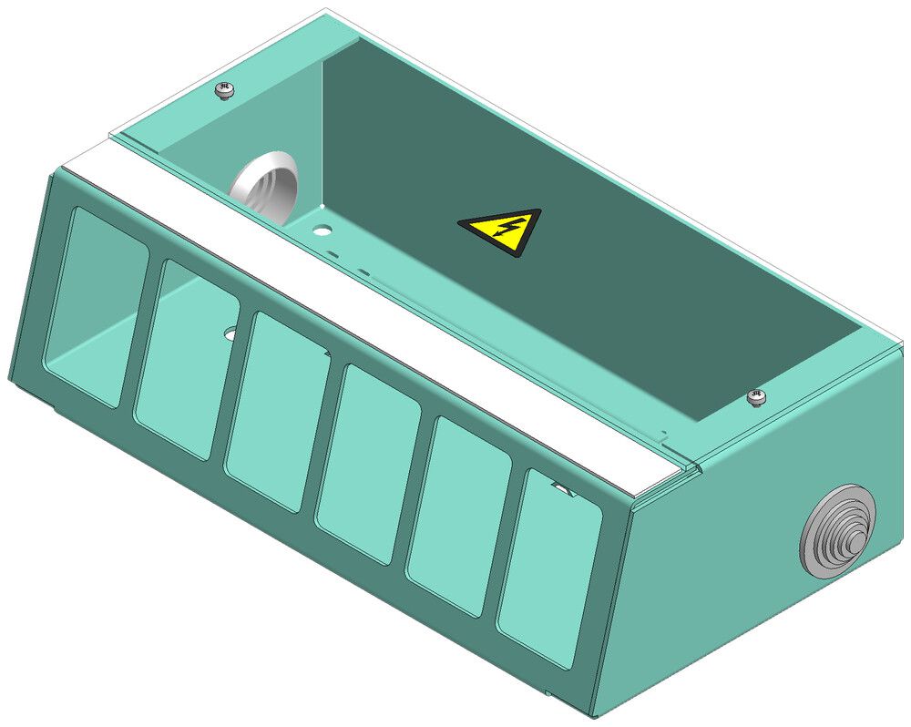 Coffret de branchement DAK 6FLF verti.
