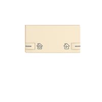 Bouton EDIZIOdue pour zeptrionAIR interr.hor., marquage avec LED vanille