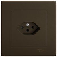 UP-Steckdose EDIZIO.liv SNAPFIX® 1×T13 br