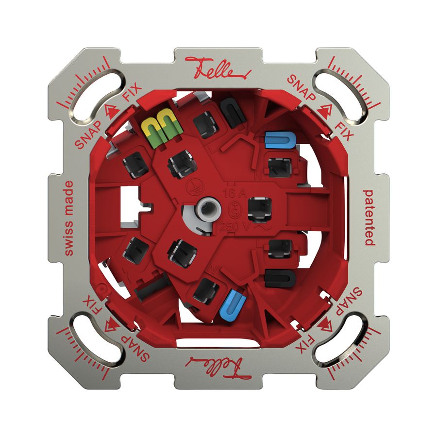 UP-Steckdose Feller SNAPFIX® 3×T23