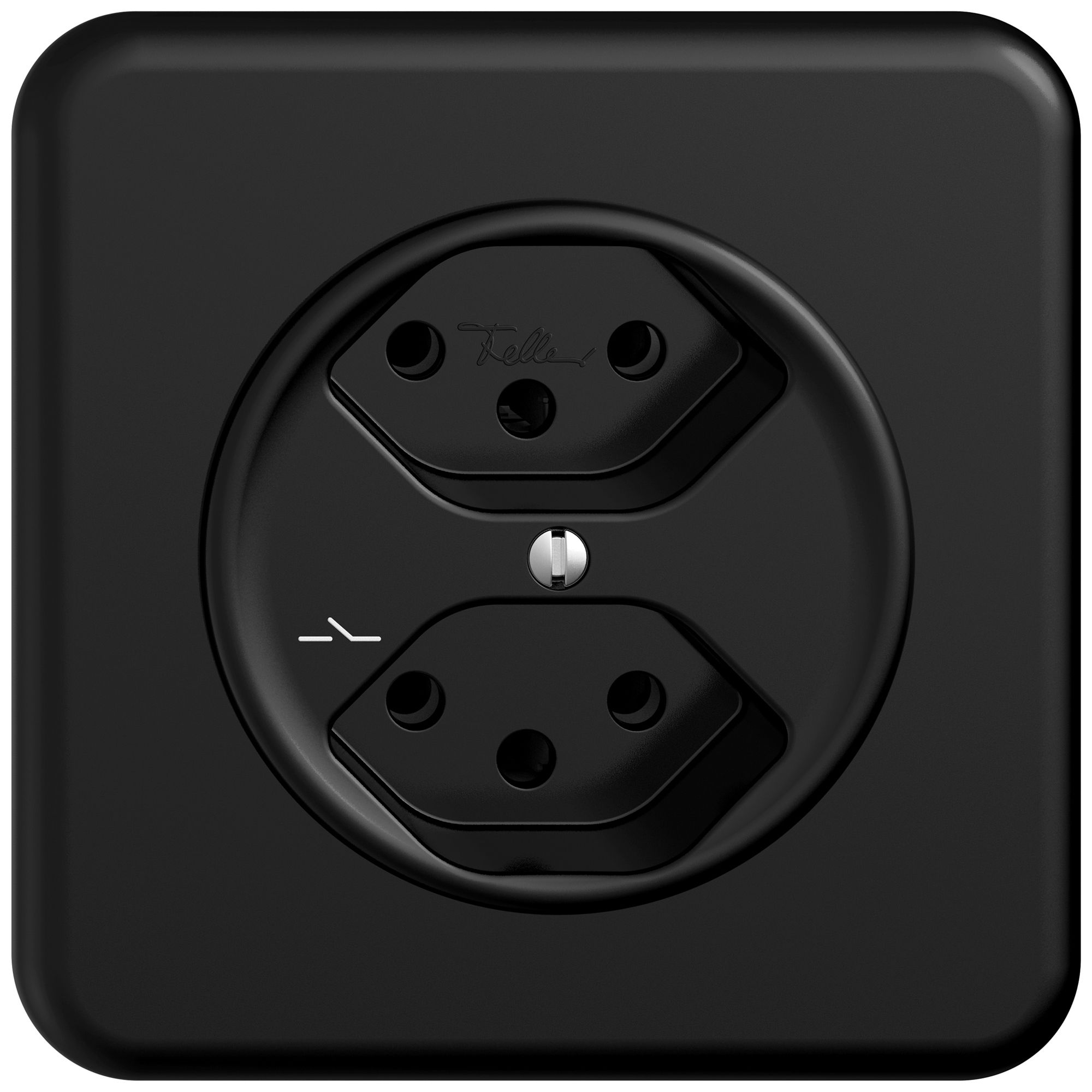 UP-Steckdose STANDARDdue SNAPFIX® 2×T13 1×S sz