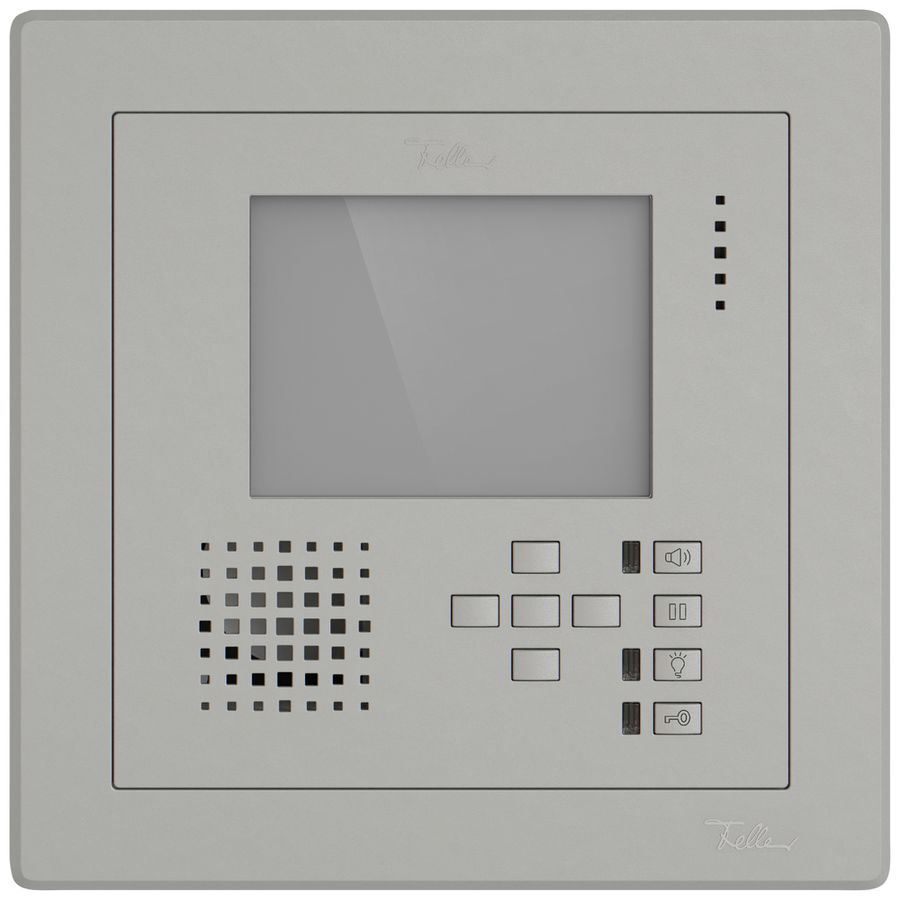 UP-Video-Freisprechstelle EDIZIO.liv Türöffner Schaltfunktionen hellgrau