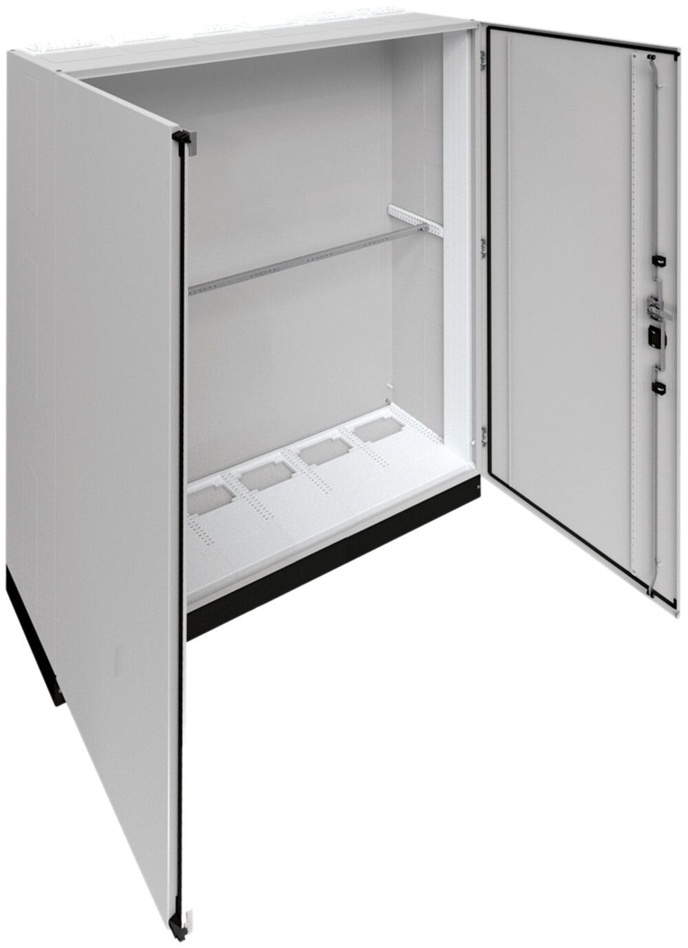 Schrank Hager univers Schutzklasse I 1850×1550×400mm mit Sockel 100mm IP55