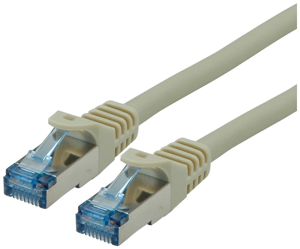 Cavo patch RJ45 ROLINE cat.6A S/FTP AWG26 LSZH grigio 7.5m