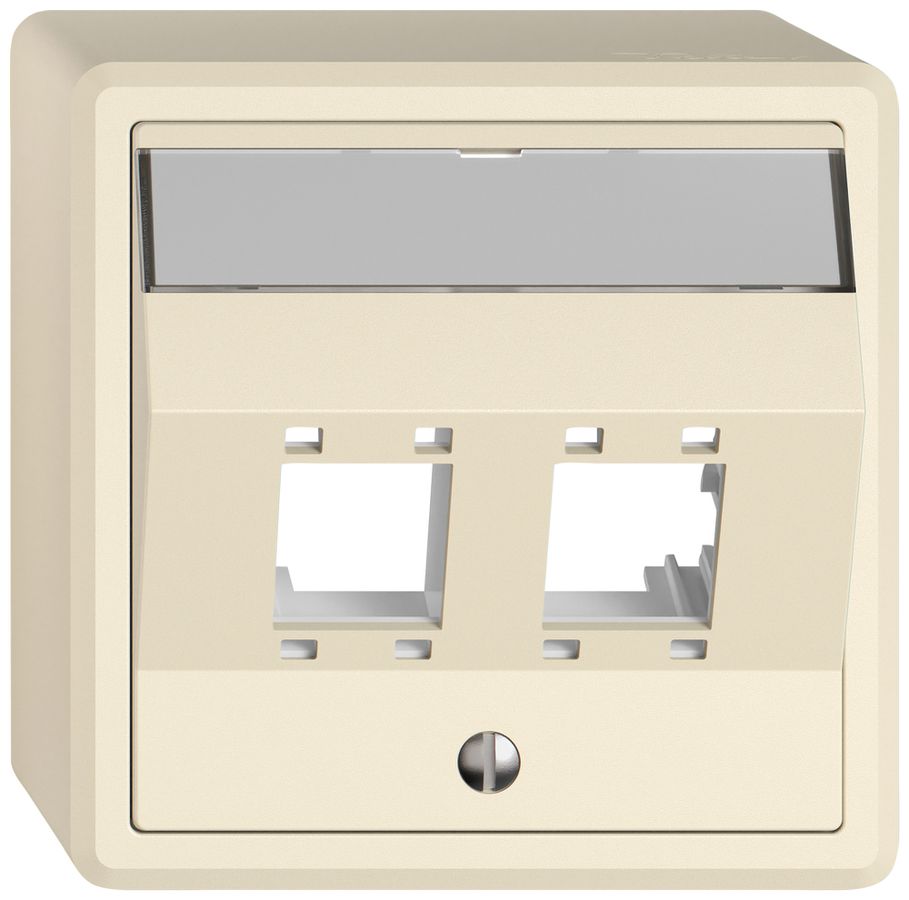 Kit de montage AP EDIZIO.liv SNAPFIX® pour freenet cat.5e/6 2× cr