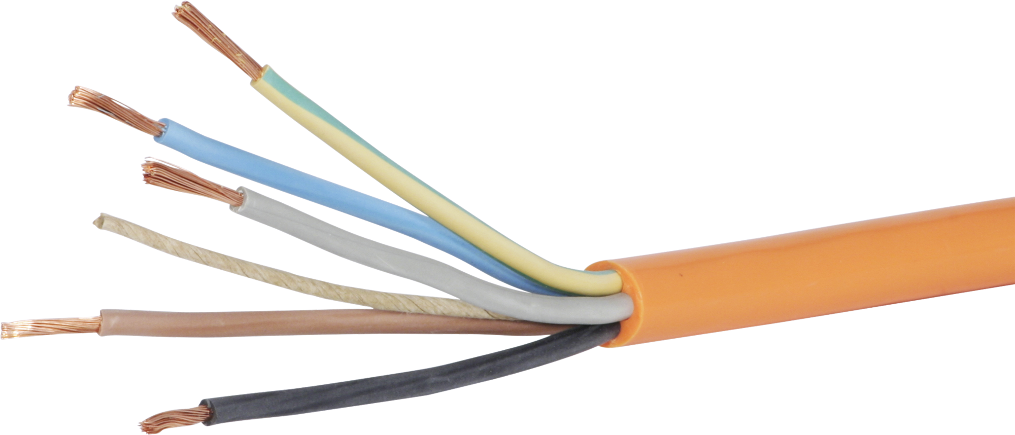 Câble EPR-PUR 5×4mm² 3LNPE orange